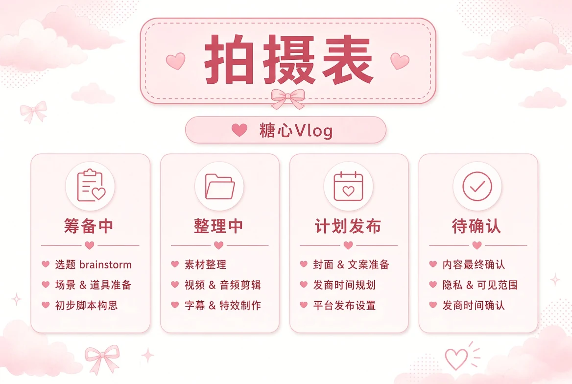 排期栏｜让状态清楚，但不制造催促